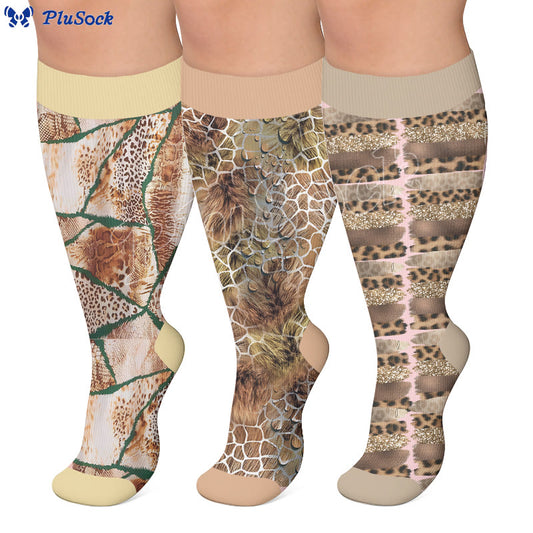Plusock Plus Size Textured Compression Socks - image 0