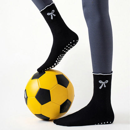 Plusock Delicate Bow Embroidery Yoga Socks(4 Pairs) - image 10