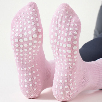 Plusock Delicate Bow Embroidery Yoga Socks(4 Pairs) - image 3