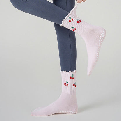 Plusock Cherry Lemon Yoga Socks(3 Pairs) - image 1