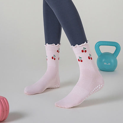 Plusock Cherry Lemon Yoga Socks(3 Pairs) - image 2