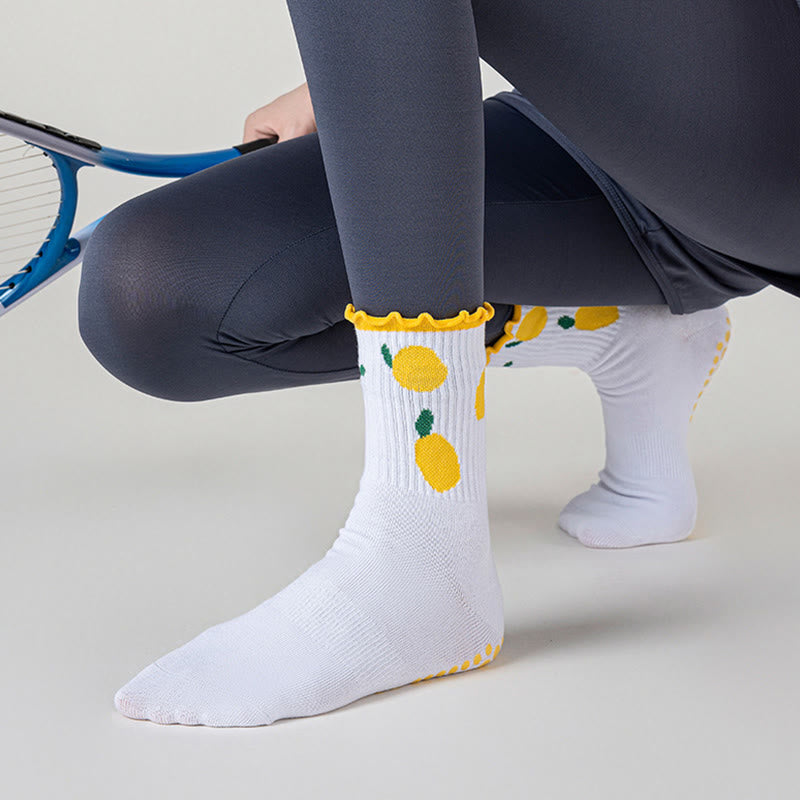 Plusock Cherry Lemon Yoga Socks(3 Pairs) - image 8