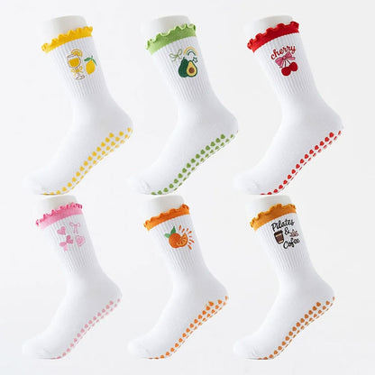 Plusock Fruit Series Yoga Socks(3 Pairs) - image 1