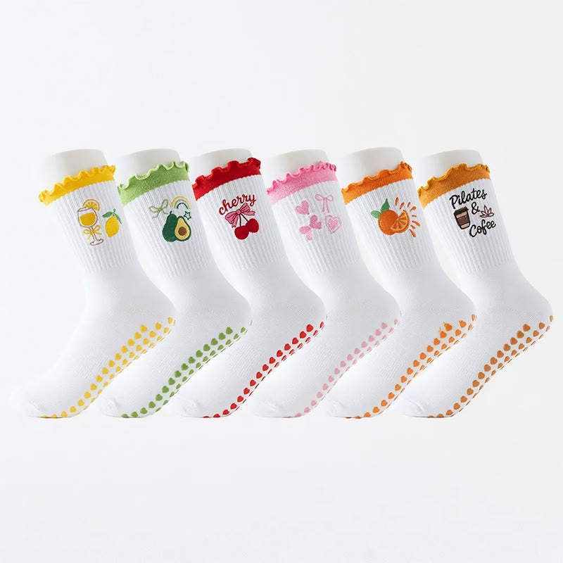 Plusock Fruit Series Yoga Socks(3 Pairs) - image 0