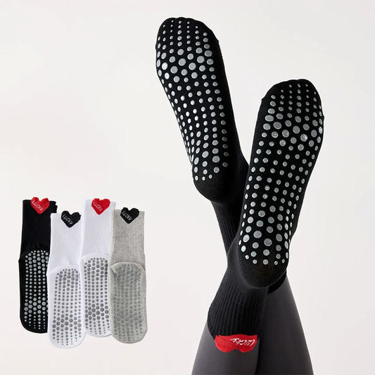 Plusock Lucky Heart Yoga Socks(4 Pairs) - image 0
