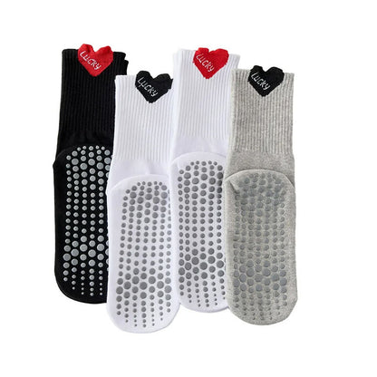 Plusock Lucky Heart Yoga Socks(4 Pairs) - Multicolor - EU36-40(US3-7) - image 11