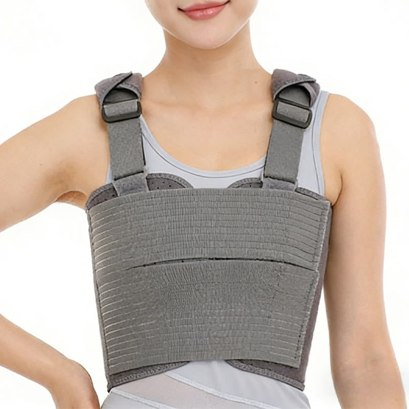 Plusock Post Surgery Adjustable Breast Compression Bandages - Dark Grey - XL - image 6