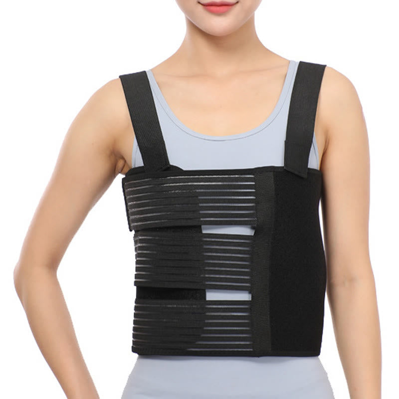 Plusock Post Surgery Triple Lift Chest Compression Bandage - Black - XL - image 2