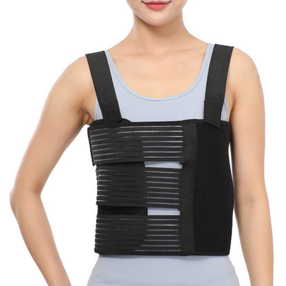 Plusock Post Surgery Triple Lift Chest Compression Bandage - Black - XL - image 2