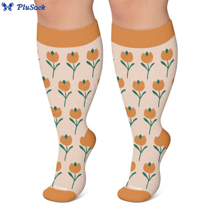 Plusock Plus Size Vintage Inspired Compression Socks - image 2