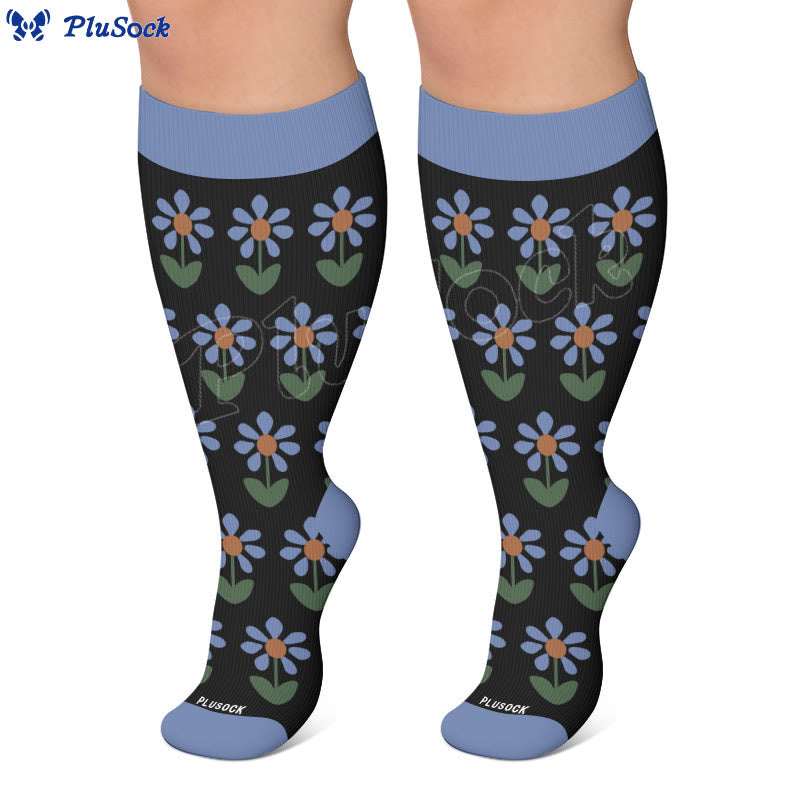 Plusock Plus Size Vintage Inspired Compression Socks - image 3