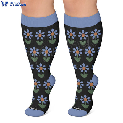 Plusock Plus Size Vintage Inspired Compression Socks - image 3