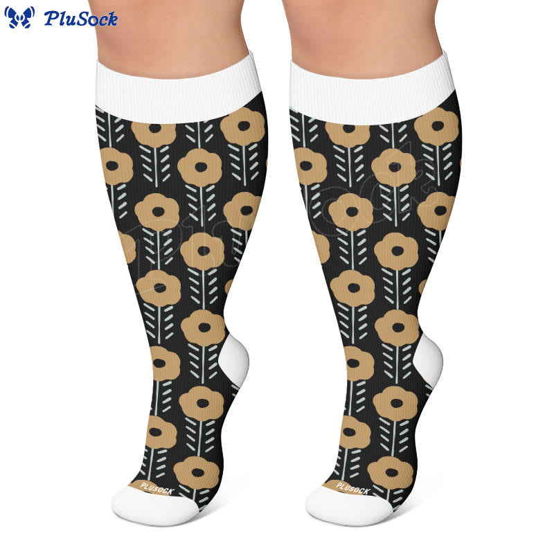 Plusock Plus Size Vintage Inspired Compression Socks - image 4