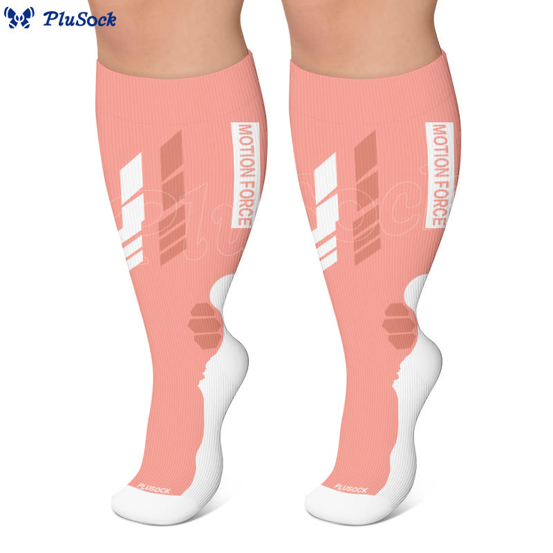 Plusock Plus Size Geometric Sport Compression Socks - image 4
