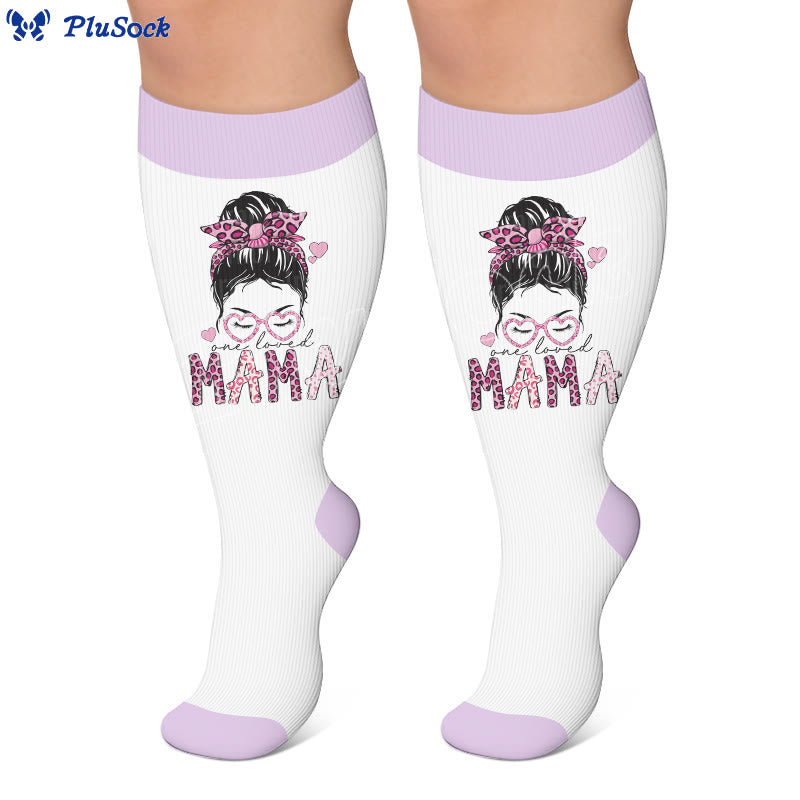 Plusock Plus Size Holiday Print Compression Socks - image 4
