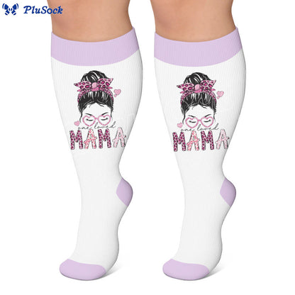 Plusock Plus Size Holiday Print Compression Socks - image 4