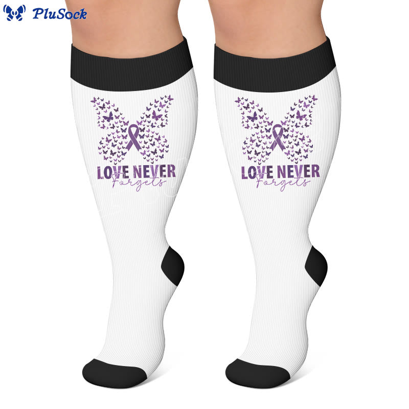 Plusock Plus Size Amnesia Print Compression Socks - image 4