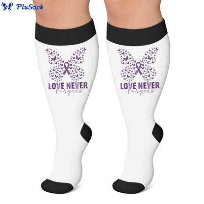 Plusock Plus Size Amnesia Print Compression Socks - image 4