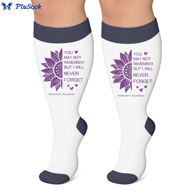 Plusock Plus Size Disoriented Print Compression Socks - image 3