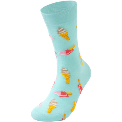 Plusock Ice Cream Fruit Quarter Socks(4 Pairs) - image 5