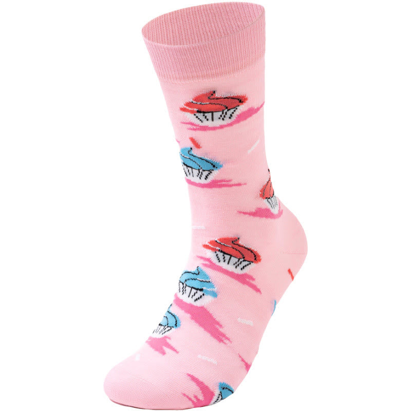 Plusock Ice Cream Fruit Quarter Socks(4 Pairs) - image 6