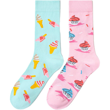 Plusock Ice Cream Fruit Quarter Socks(4 Pairs) - image 11