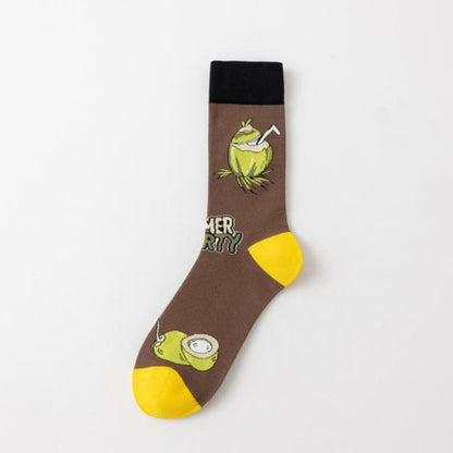 Plusock Tropical Fruits Quarter Socks(5 Pairs) - image 5