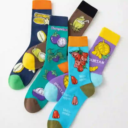 Plusock Tropical Fruits Quarter Socks(5 Pairs) - image 3