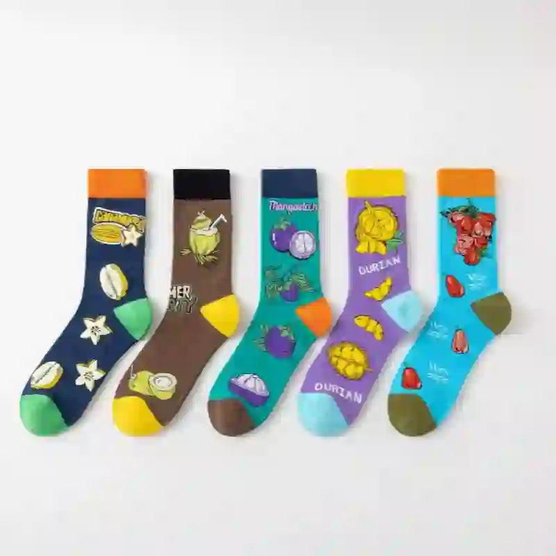 Plusock Tropical Fruits Quarter Socks(5 Pairs) - image 2