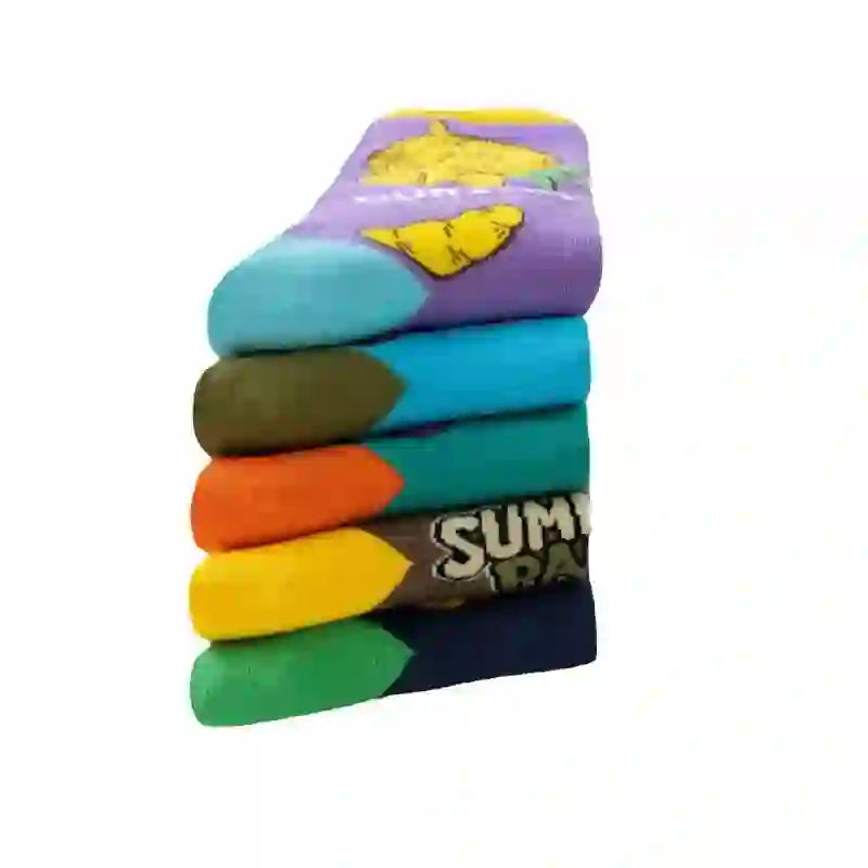 Plusock Tropical Fruits Quarter Socks(5 Pairs) - image 4