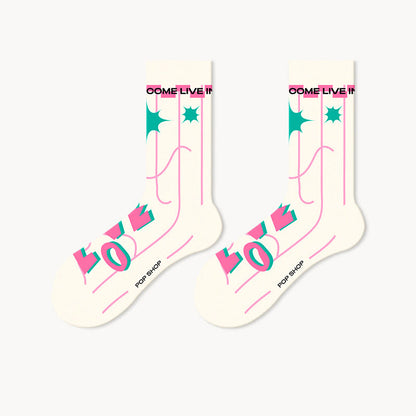 Plusock Trendy Pink Tones Quarter Socks(5 Pairs) - image 3