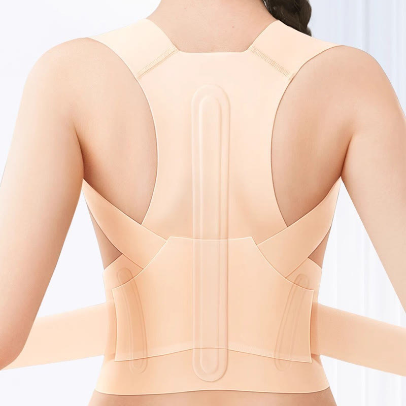 Plusock Slim Discreet Posture Corrector Shoulder Brace - Nude - XL - image 0