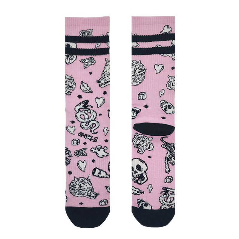 Plusock Bold Gothic Quarter Socks(3 Pairs) - image 1