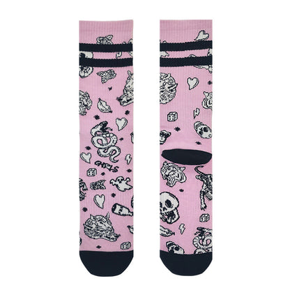 Plusock Bold Gothic Quarter Socks(3 Pairs) - image 1