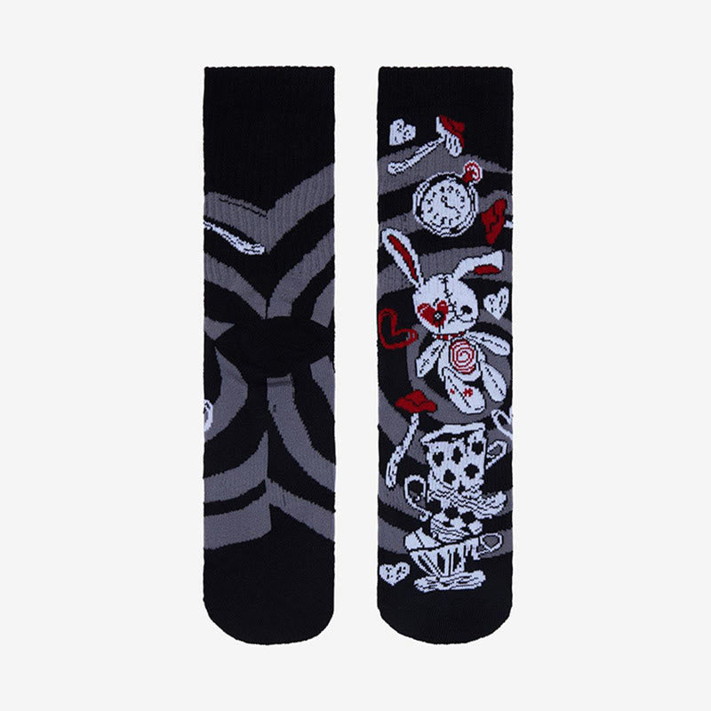 Plusock Skulls Skeletons Quarter Socks(3 Pairs) - image 4