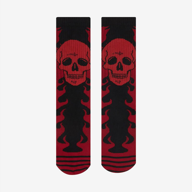 Plusock Skulls Skeletons Quarter Socks(3 Pairs) - image 1