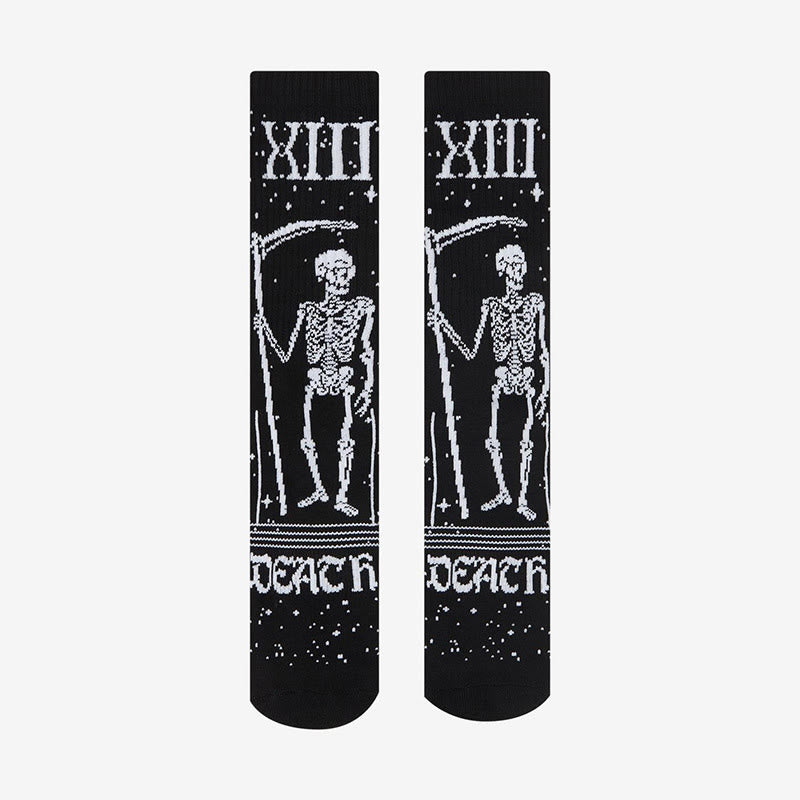 Plusock Skulls Skeletons Quarter Socks(3 Pairs) - image 5