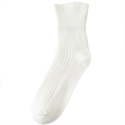 Plusock High Elasticity Sleep Socks(8 Pairs) - White - EU36-39(US3-6) - image 7