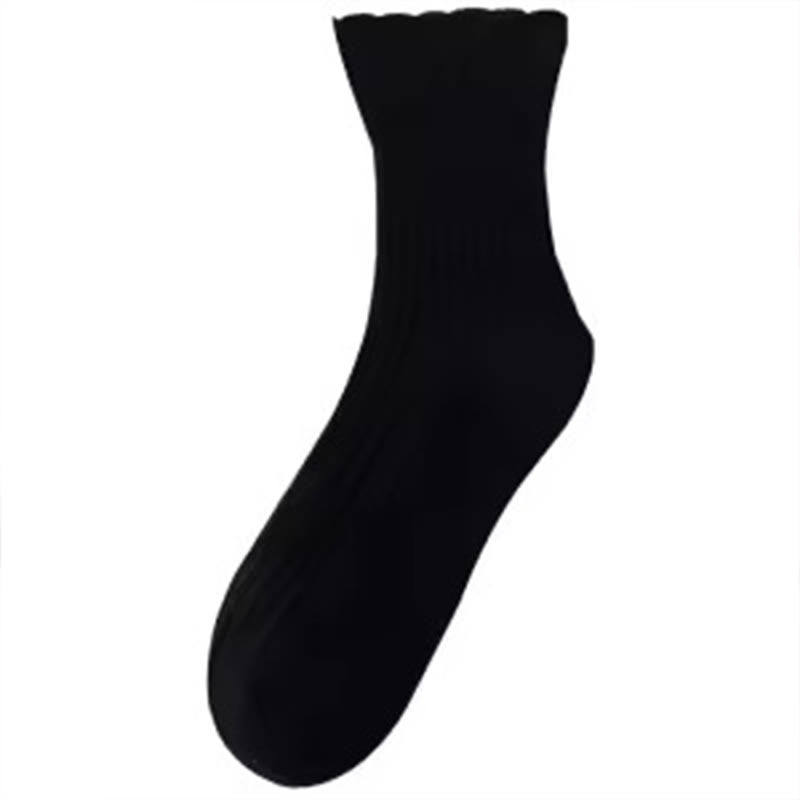 Plusock High Elasticity Sleep Socks(8 Pairs) - Black - EU36-39(US3-6) - image 6
