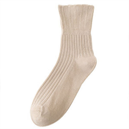 Plusock High Elasticity Sleep Socks(8 Pairs) - Khaki - EU36-39(US3-6) - image 9