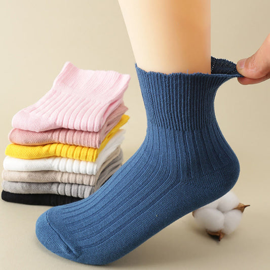 Plusock High Elasticity Sleep Socks(8 Pairs) - Multicolor - EU36-39(US3-6) - image 0