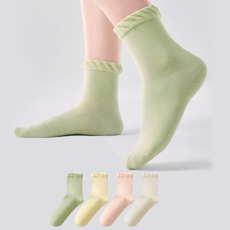Plusock Heart Shape Sleep Socks(4 Pairs) - image 0