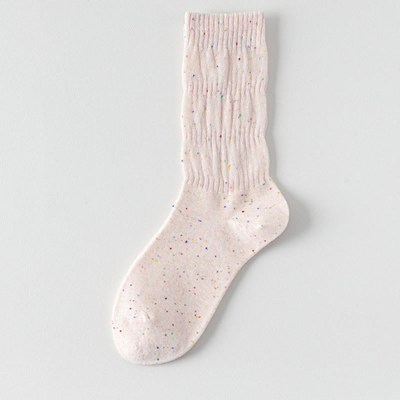 Plusock Thin Breathable Sleep Socks(5 Pairs) - Pink - EU36-40(US3-7) - image 21