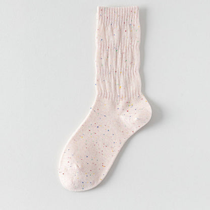 Plusock Thin Breathable Sleep Socks(5 Pairs) - Pink - EU36-40(US3-7) - image 21