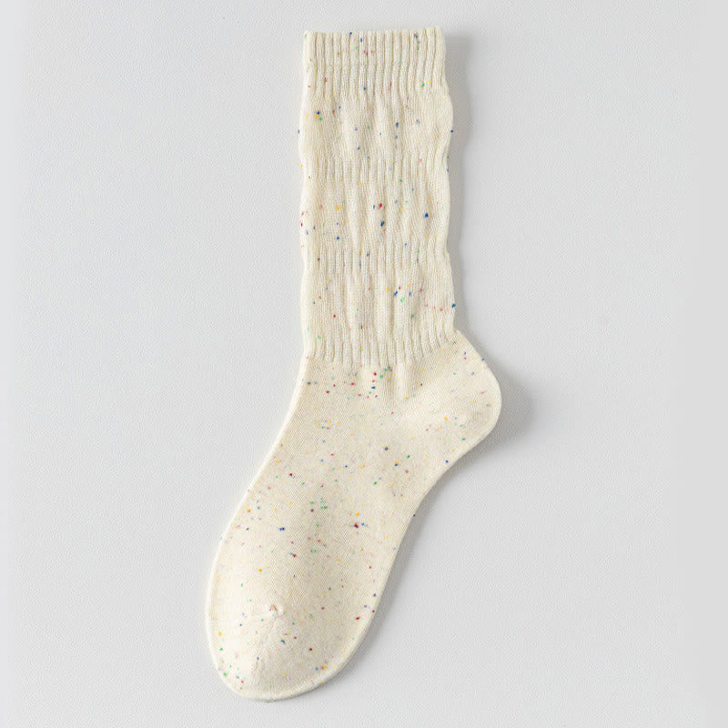 Plusock Thin Breathable Sleep Socks(5 Pairs) - Yellow - EU36-40(US3-7) - image 19