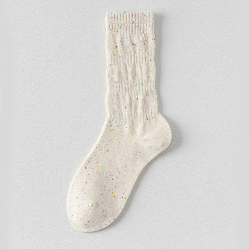 Plusock Thin Breathable Sleep Socks(5 Pairs) - White - EU36-40(US3-7) - image 20