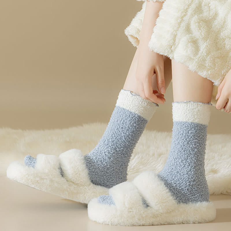 Plusock Coral Fleece Sleep Socks(7 Pairs) - image 5