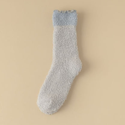 Plusock Coral Fleece Sleep Socks(7 Pairs) - Grey - EU 36-40(US 3-7) - image 15