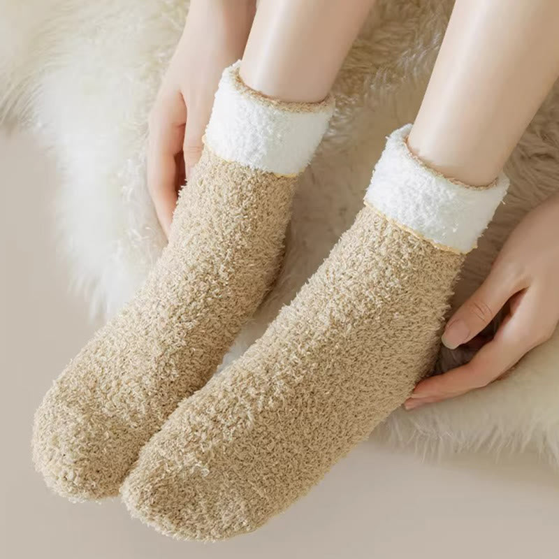 Plusock Coral Fleece Sleep Socks(7 Pairs) - image 1