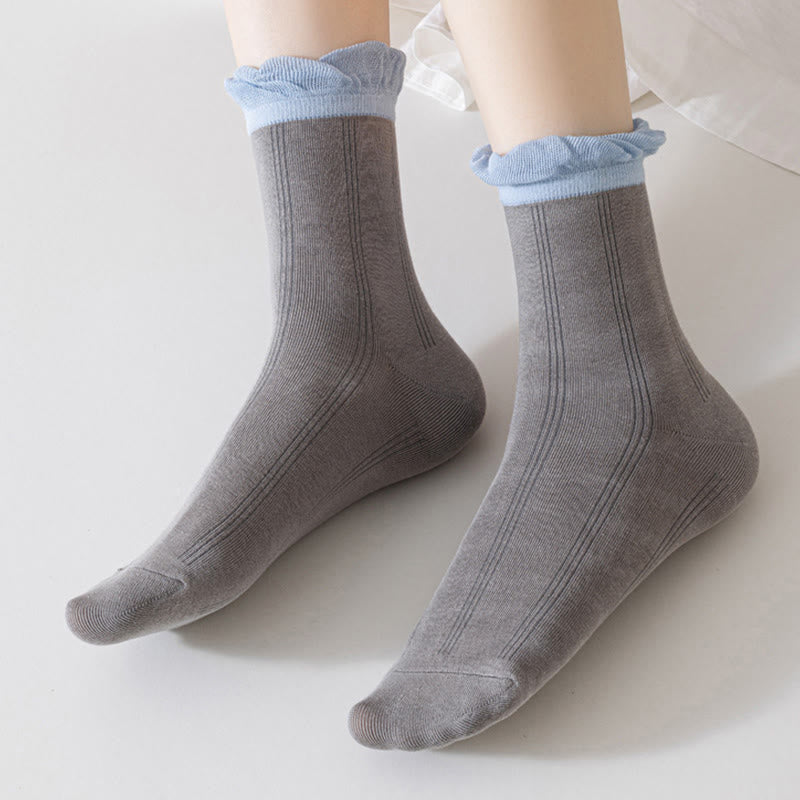 Plusock Lace Sleep Socks(5 Pairs) - image 2